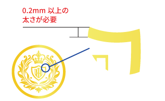 クリアのインク注意点